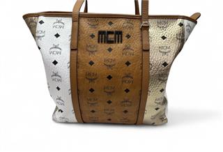 MCM TONI MIXED VISETOS TOTE SHOPPER W/ DUST BAG